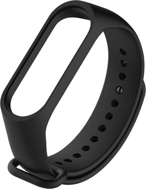 Xiaomi Mi Band 5 Ile Uyumlu Saat Kayışı Ent Kaliteli Spor Saat Termoplastik Kordon Siyah