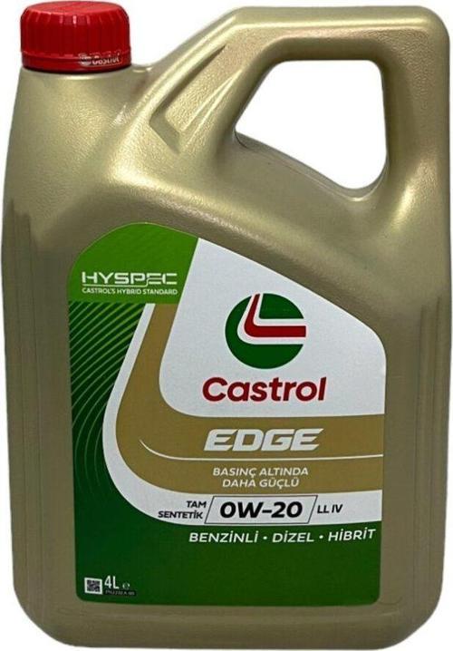 Edge 0W-20 Ll Iv Tam Sentetik Motor Yağı 4 Litre