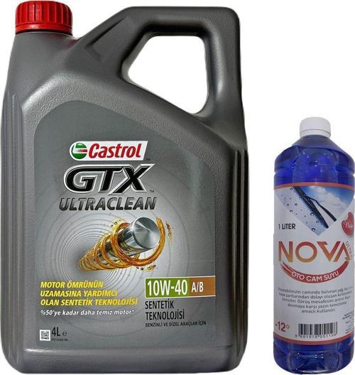 Gtx 10W-40 A3/B4 Yarı Sentetik Motor Yağı 4 L + Cam Suyu 1 L