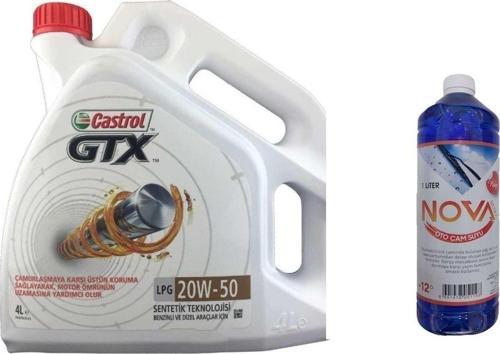 Gtx 20W-50 Sentetik Motor Yağı 4 L + Cam Suyu 1 L