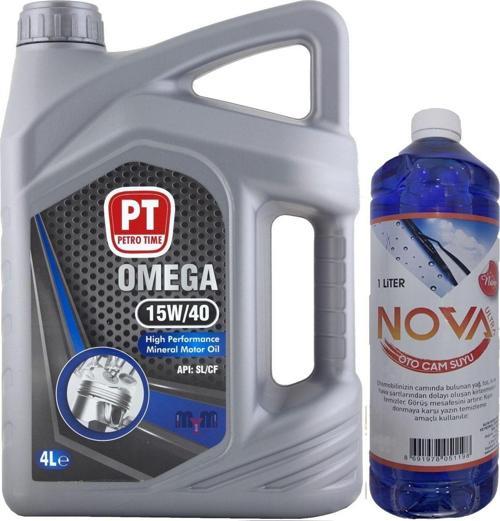 15W-40 4 Litre Benzinli Ve Dizel Araç Motor Yağı ( 1 Lt Oto Cam Suyu)