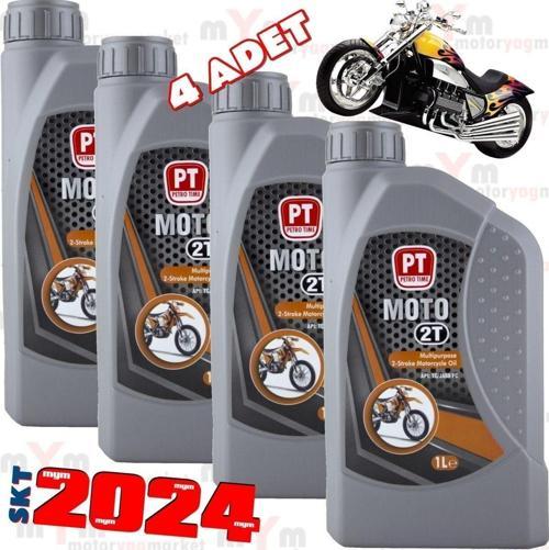 2T 2 Zamanlı 1 Litre Motosiklet Ve Motor Yağı (4 Adet)