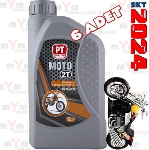 2T 2 Zamanlı 1 Litre Motosiklet Ve Motor Yağı (6 Adet)