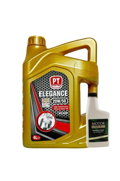 Elegance 20W-50 Mineral Motor Yağı 4 Litre + Motor Silk Bor Katkı