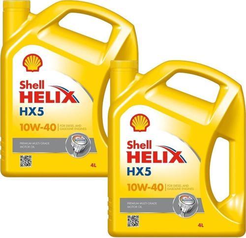Helix Hx5 10W-40 Benzinli, Lpgli Ve Dizel Araç Motor Yağı 2 X 4 L = 8 Litre