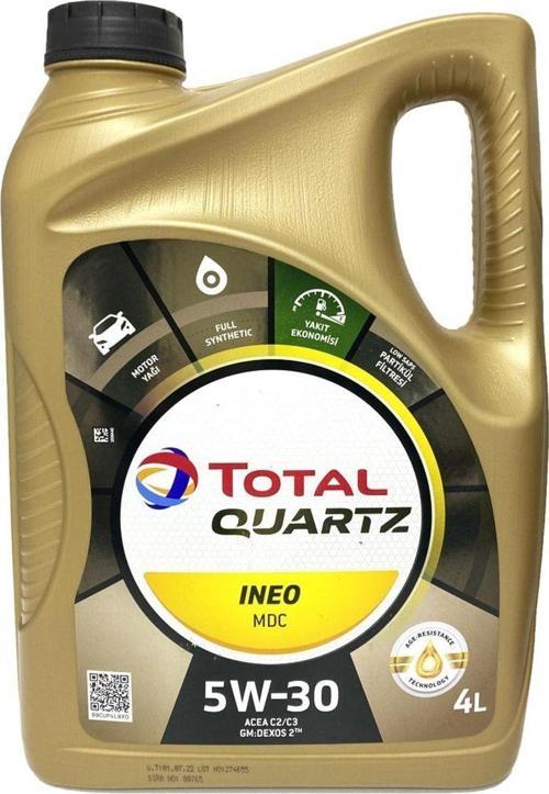 Quartz Ineo Mdc 5W-30 Dpf Sentetik Motor Yağı 4 L Acea: C2/C3 Gm: Dexos 2
