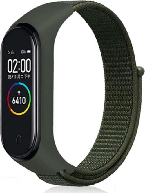 Xiaomi Mi Band 6 Uyumlu Saat Kayışı Hasır Örme Kordon Kayış