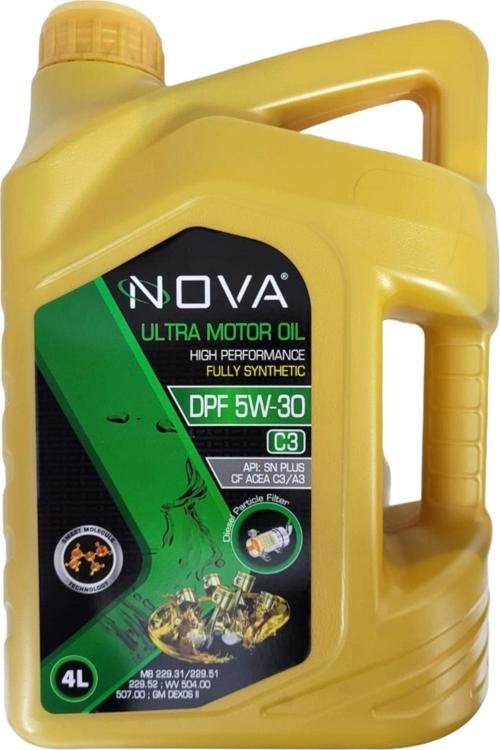 5W-30 4 Litre Tam Sentetik Motor Yağı -Api: Sn Plus, Acea: C3