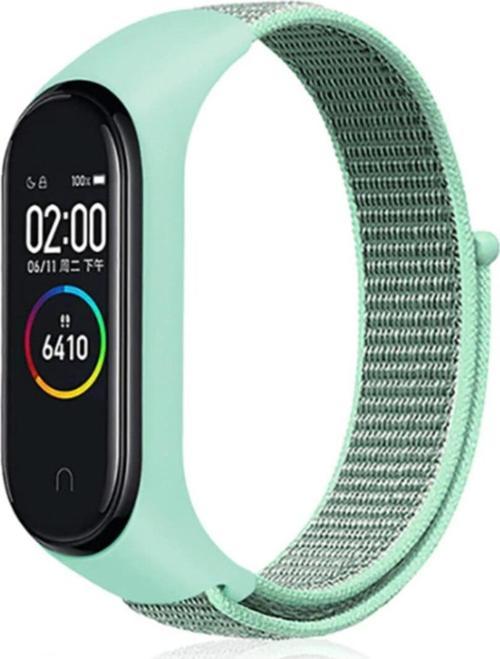 Xiaomi Mi Band 6 Uyumlu Saat Kayışı Hasır Örme Kordon Kayış No-8