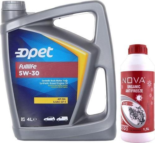 Fulllife 5W-30 Sentetik Motor Yağı 4 L + 1500 Ml Antifriz