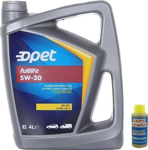 Fulllife 5W-30 Sentetik Motor Yağı 4 L+ 80Ml Cam Suyu Konsantresi