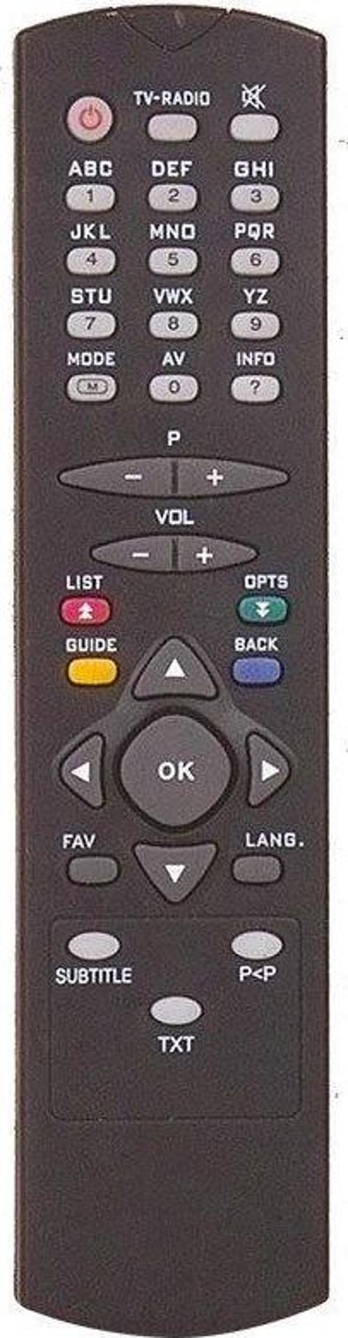 DCR-9001-9002 Uydu Alıcı Kumandası Siyah