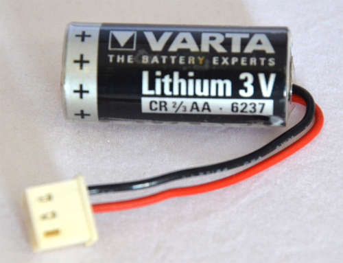 CR 2/3 A 3 V LITHIUM PİL PLUG