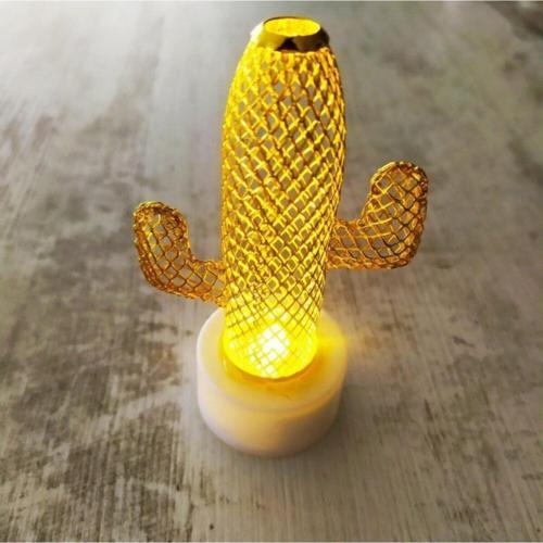 Tekli Kaktu?s Mini Pilli Led Lamba