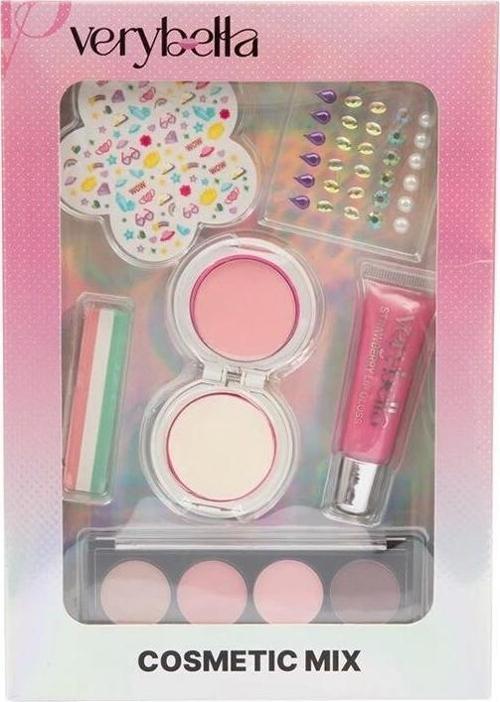 VRB83000 Very Bella Güzellik Seti (saç tebeşiri+far+yüz boyası+lip gloss+sticker