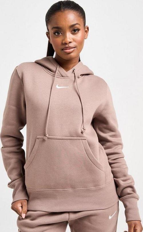 Sportswear Phoenix Fleece Pullover Hoodie Kadın Kapüşonlu Sweatshirt Kahverengi