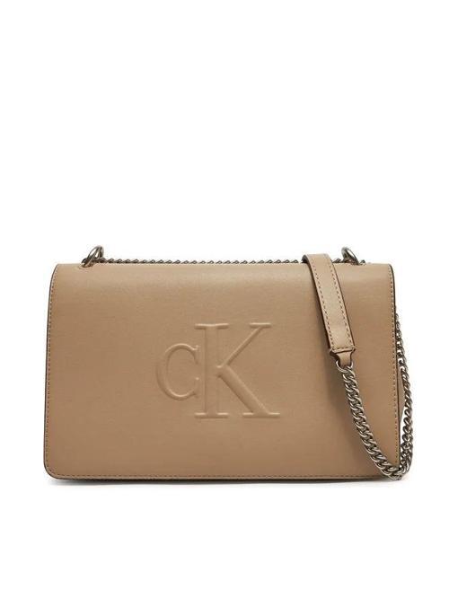 Calvin Klein SCULPTED EW FLAP CONV CHAIN Kadın  Çapraz Çanta LV04K3035G-PBF