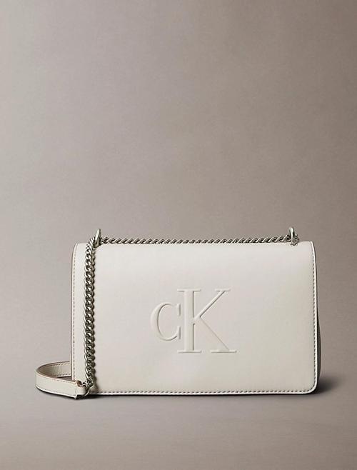 Calvin Klein SCULPTED EW FLAP CONV CHAIN Kadın  Çapraz Çanta LV04K3035G-WGY