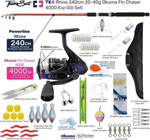 Fin Chaser 4000 Rhine 240cm 20-40g Kıyı Olta Seti TK4