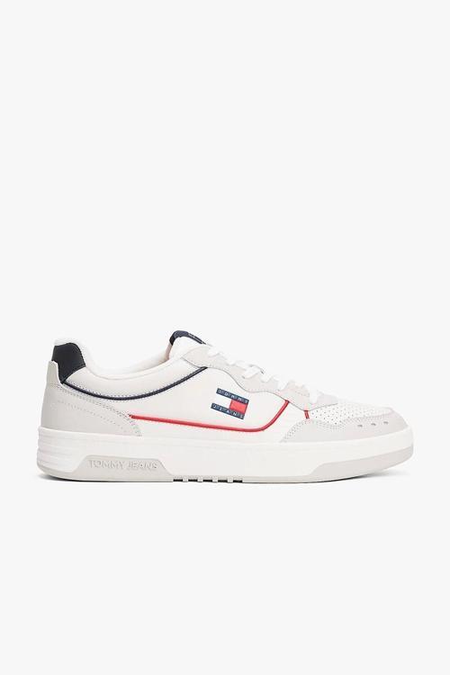 Tommy Jeans Yüksek Tabanlı Deri Erkek Sneaker EM0EM015850G1