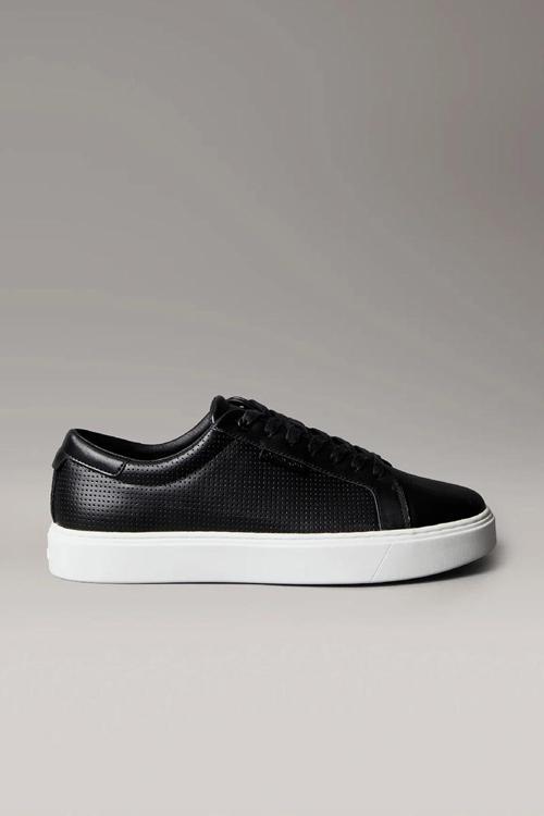Perfore Deri Bileksiz Düz Taban Erkek Sneaker HM0HM01870-0GM
