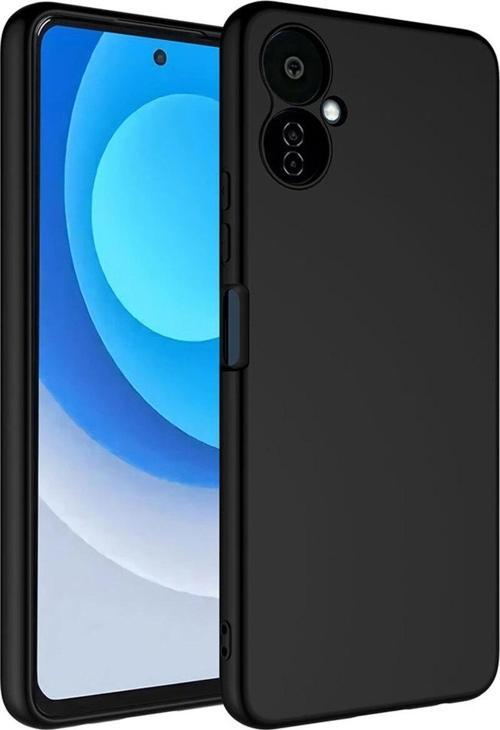 Tecno Camon 19 Neo ile Uyumlu Kılıf Kadife Iç Yüzey Silikon Z-Mara Lansman Vieri Kılıf Siyah