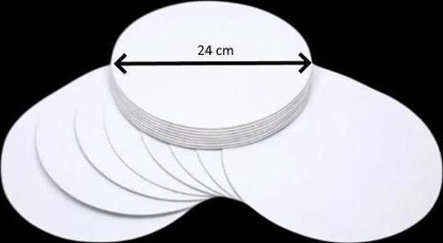 Turta Mendili / Pasta Altlığı Beyaz Yuvarlak 24 cm 10 adet