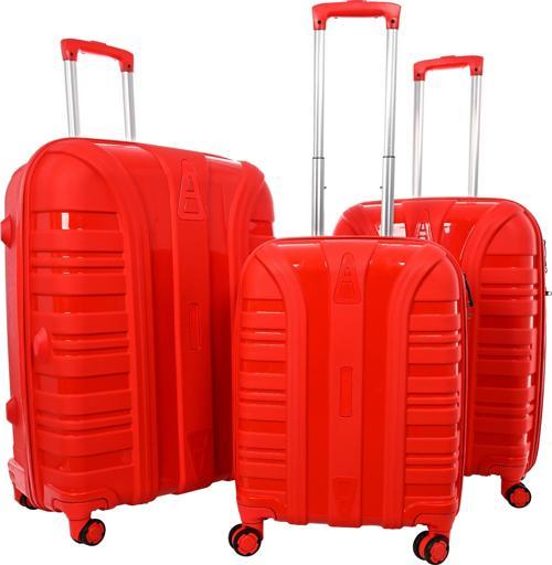 7001 POLİPROPİLEN KIRILMAZ 3' LÜ SET VALİZ