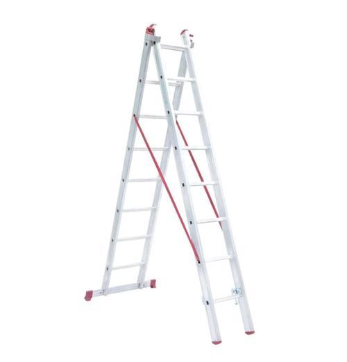 2 Parça X 3 Metre = 6 Metre  A Tipi Alüminyum Merdiven - Endüstriyel Tip