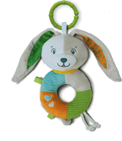 Baby Clementoni Sevimli Tavşan Çıngırak Bebek Diş Çıkarma Dönemi Güvenli Rahatlatıcı Sesli Eğitici Oyuncak