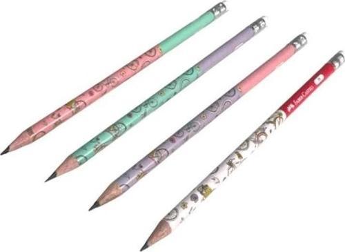 Bisiklet Desenli Silgili 2B Kurşun Kalem 12 adet