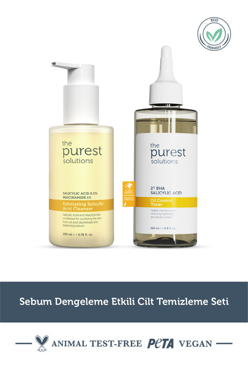Sebum Dengeleme Etkili Cilt Temizleme Seti