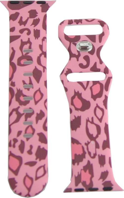 Watch 4 Ile Uyumlu Renkli Pink Panter Desenli 38-40mm Alvarez Spor Kayış Kordon