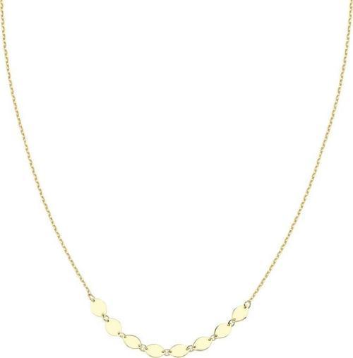 14 Ayar Oval Tasarım Zincir Altın Kolye