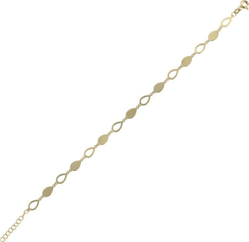 14 Ayar Damla Figürlü Altın Bileklik