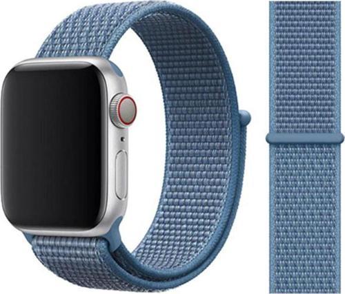 Watch 42mm Bilekli Kumaş Kayış Kordon Mavi