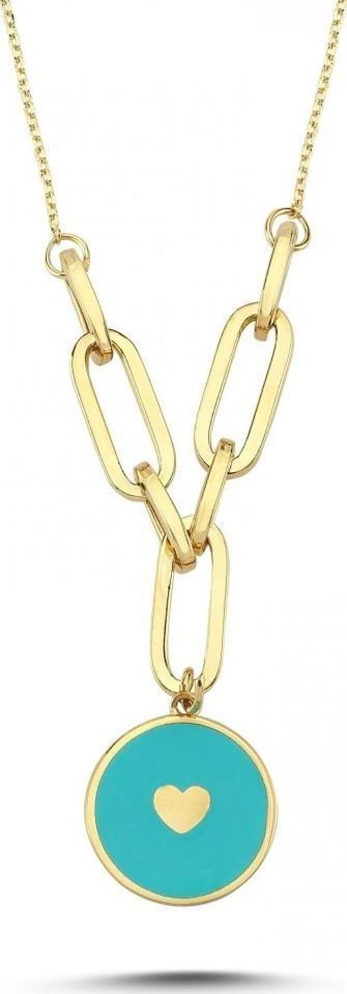 14 Ayar Mineli Altın Kolye