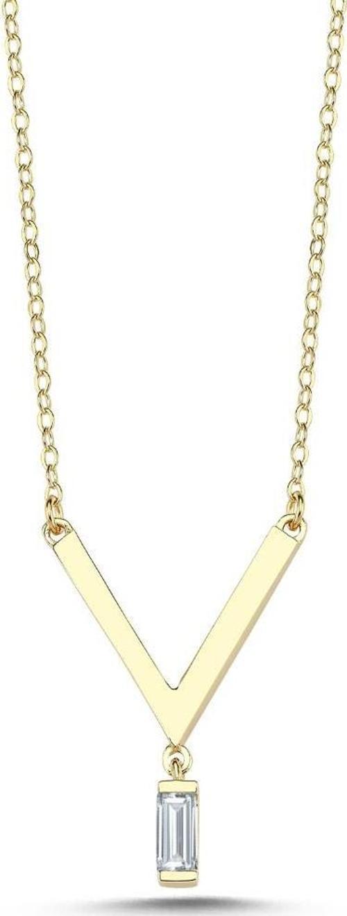 14 Ayar Baget Altın Kolye