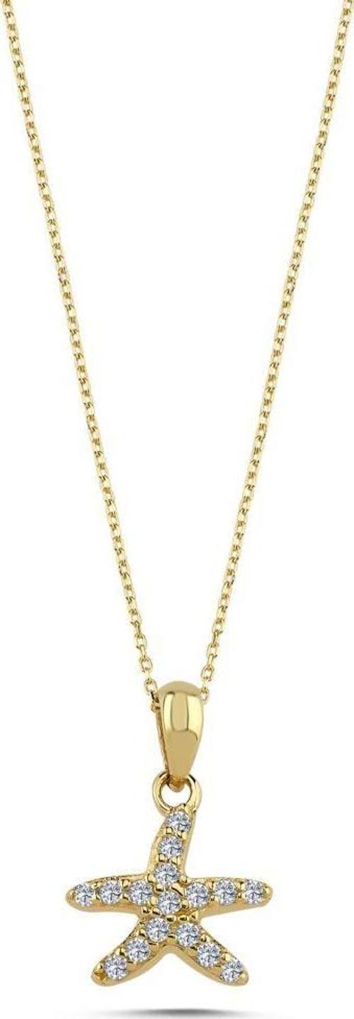 14 Ayar Yıldız Figürlü Altın Kolye