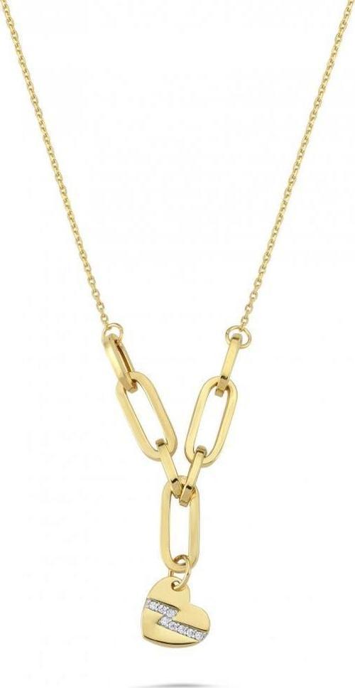 14 Ayar Kalp Figürlü Altın Kolye