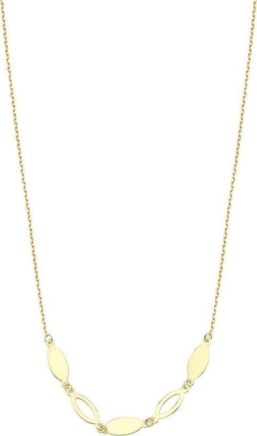 14 Ayar Mekik Tasarım Altın Kolye