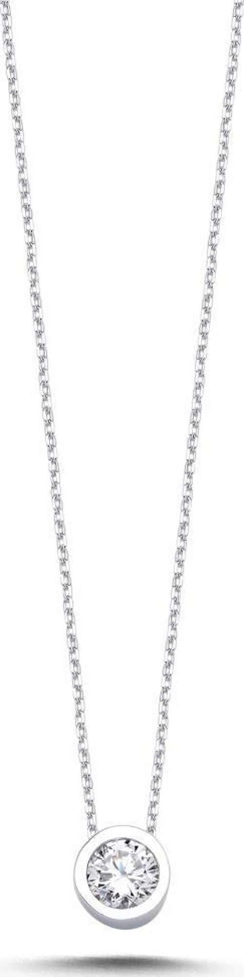 14 Ayar Tektaş Altın Kolye