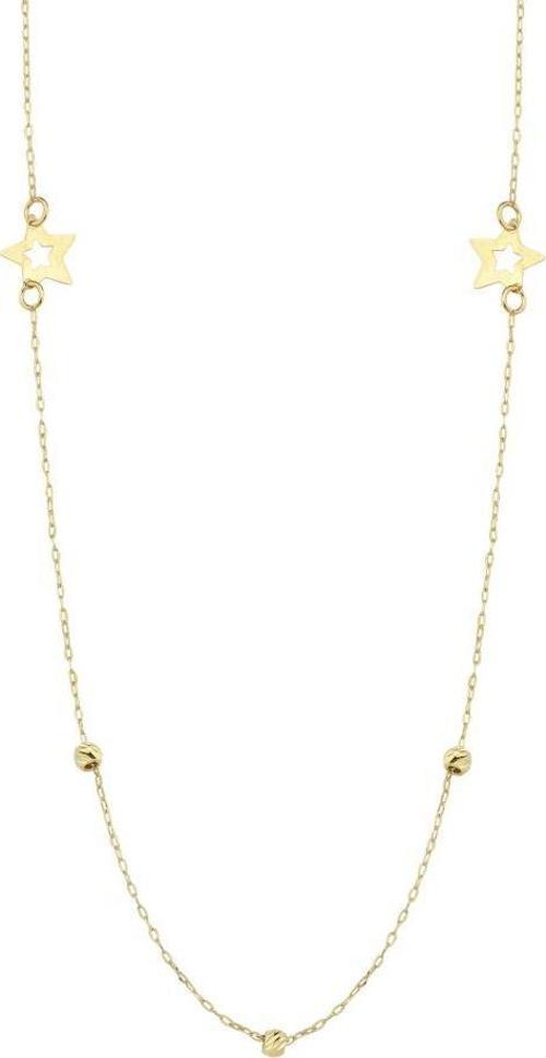 14 Ayar Dorika Yıldız Tasarım Altın Kolye