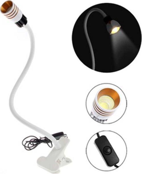 Klipsli Masa Lambası Usb Led Okuma Işığı