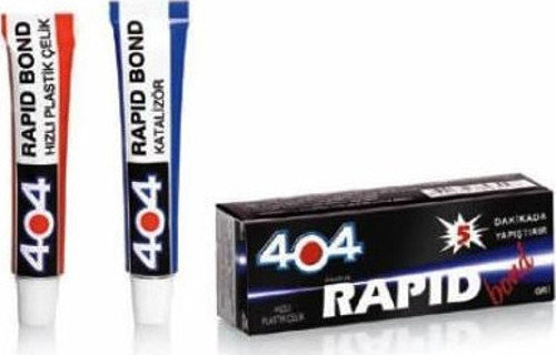 404 Plastik Çelik Rapid Bond Hızlı Yapıştırıcı 16gr - Şeffaf