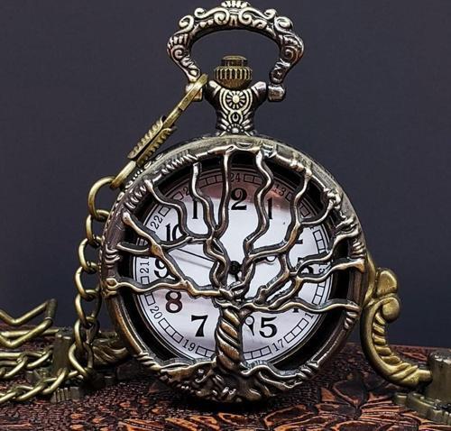 Hayat Ağaçı Tasarımlı Köstekli Saat