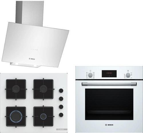 Beyaz 3'lü Ankastre Set 325 (HBF512BW1T - POP6C2P30O - DWK64PJ20T)