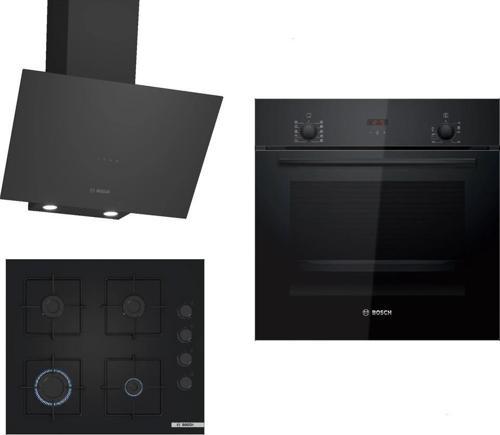 Siyah 3lü Ankastre Set 315( HBF512BB1T - POP6C6P30O - DWK64PJ60T )