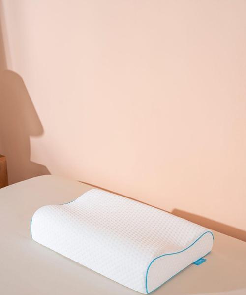 Yüksek Visco Yastık Çift Boyun Destekli Ortopedik Visko Yastık - 60X40X14/12Cm