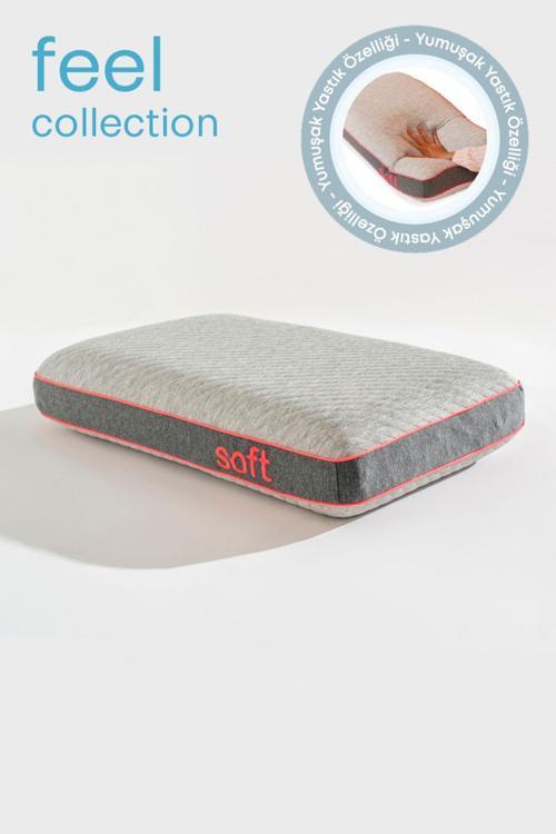 Feel Soft Visko Yastık - Yumuşak Visco Ortopedik Yastık 60X40X12Cm